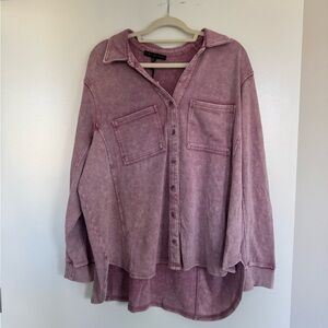 Jane and Delancey Pink Button Down Shirt